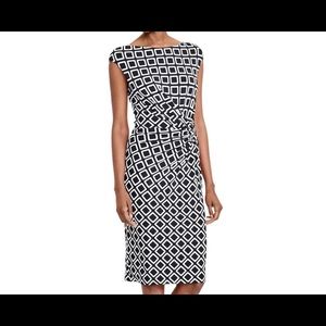 Ralph Lauren | Geometric Print KnottedJersey Dress